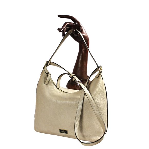 Kate Spade Prospect Place Kaia Crisp Linen Convertible Slouchy Hobo Bag - Picture 4 of 11